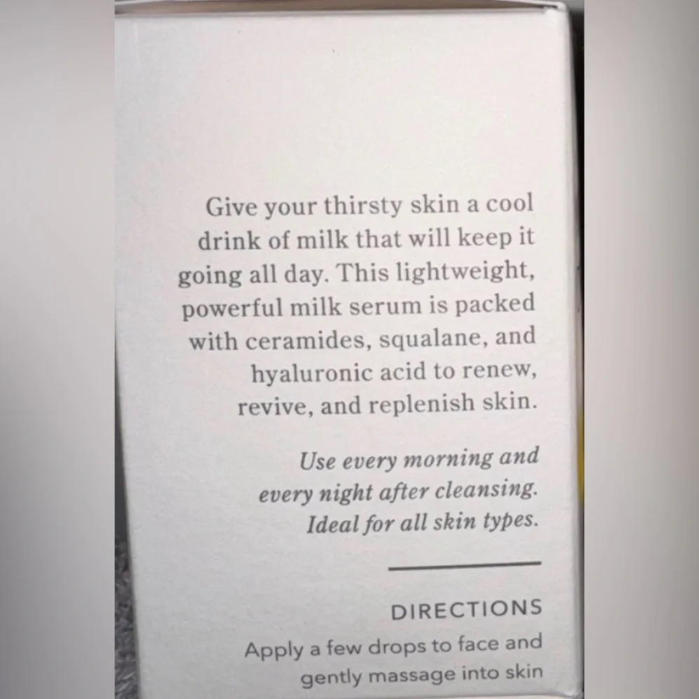 Beekman 1802 Milk Drops Ceramide Serum ~ Natural Skincare with Goat Milk ~ 2 NIB